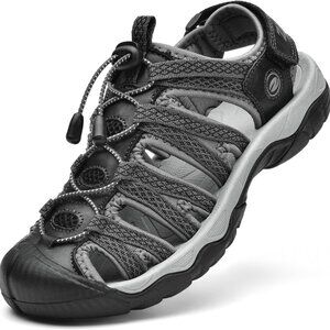 Women's Waterproof Hiking Sandals Woven Upper Cushioned EVA Rubber Sole